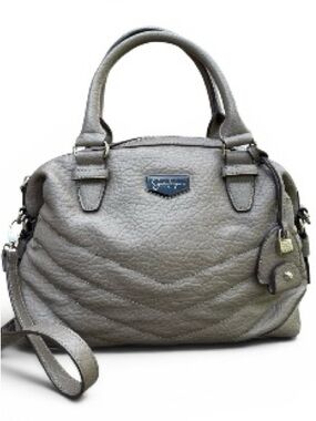 Jessica Simpson Taupe Handbag Shoulder Bag Purse Business Casual Vegan Leather